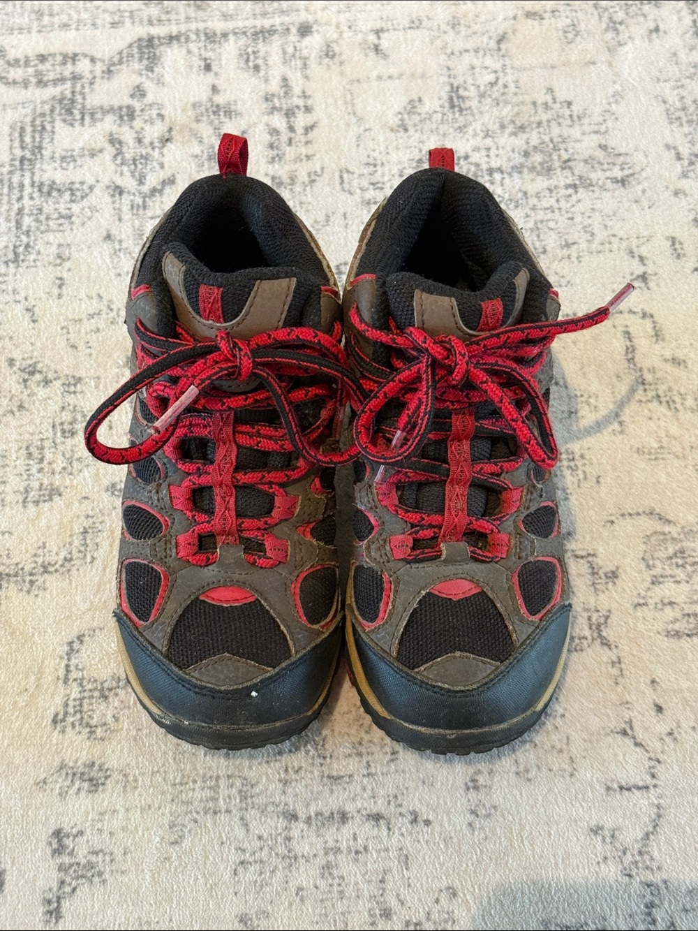 Merrell Kids Brown & Red tall Trail hiking boots
